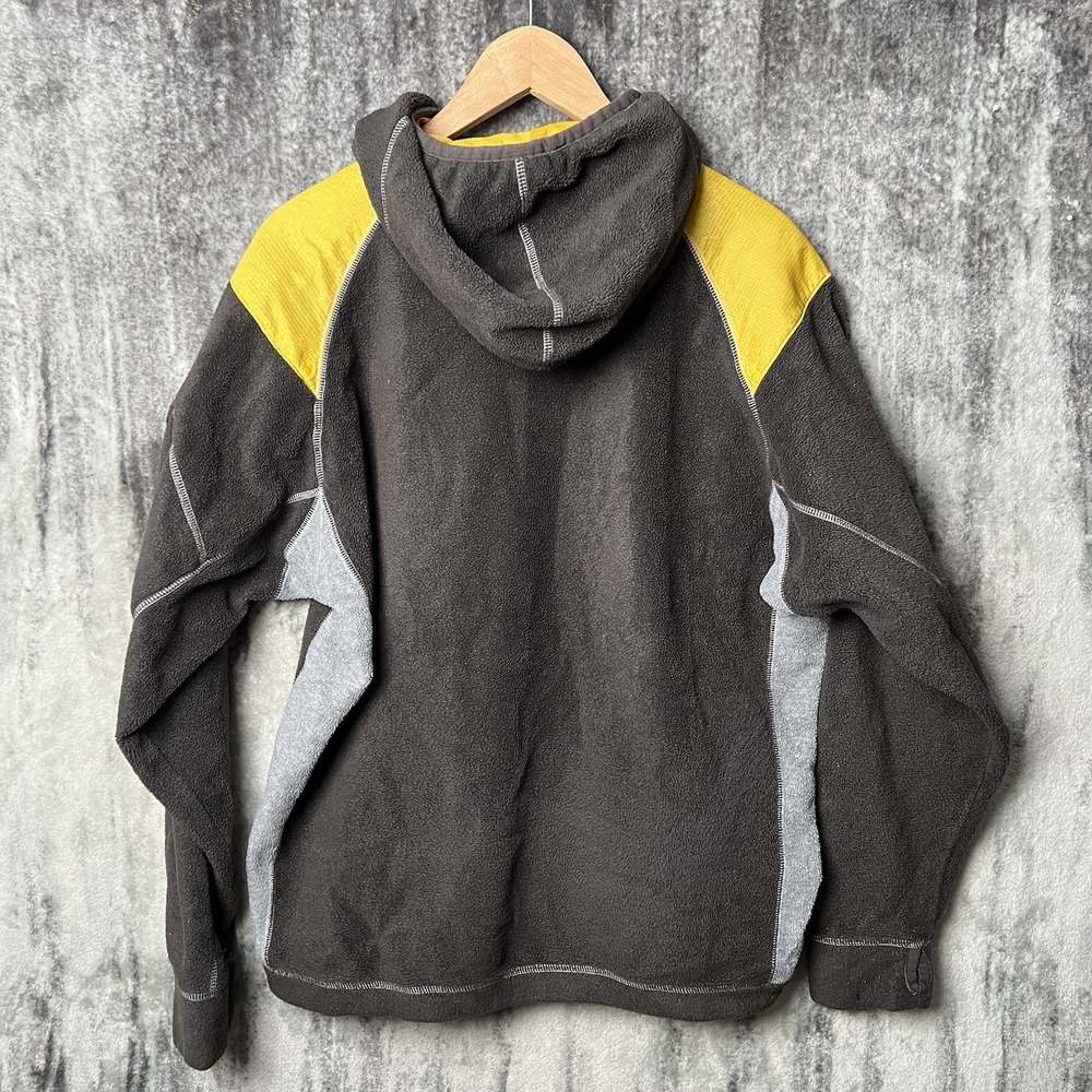 Vintage 90s Y2K Planet‎ Earth Hoodie Mens Medium Gray Baggy Skate Streetwear - Picture 9 of 9